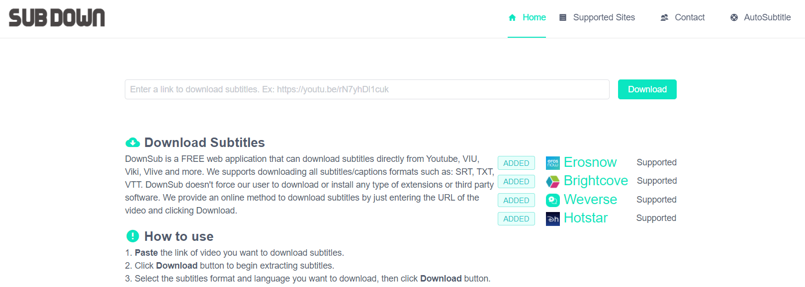 How do i download auto generated subtitles autosubtitle online