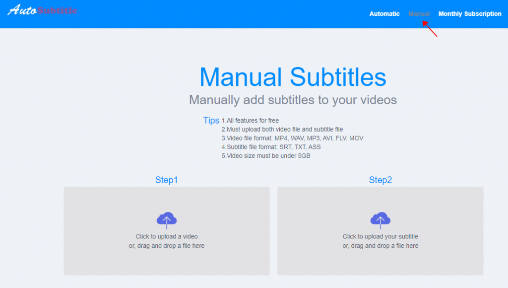 Autosubtitle Manual Subtitle Platform